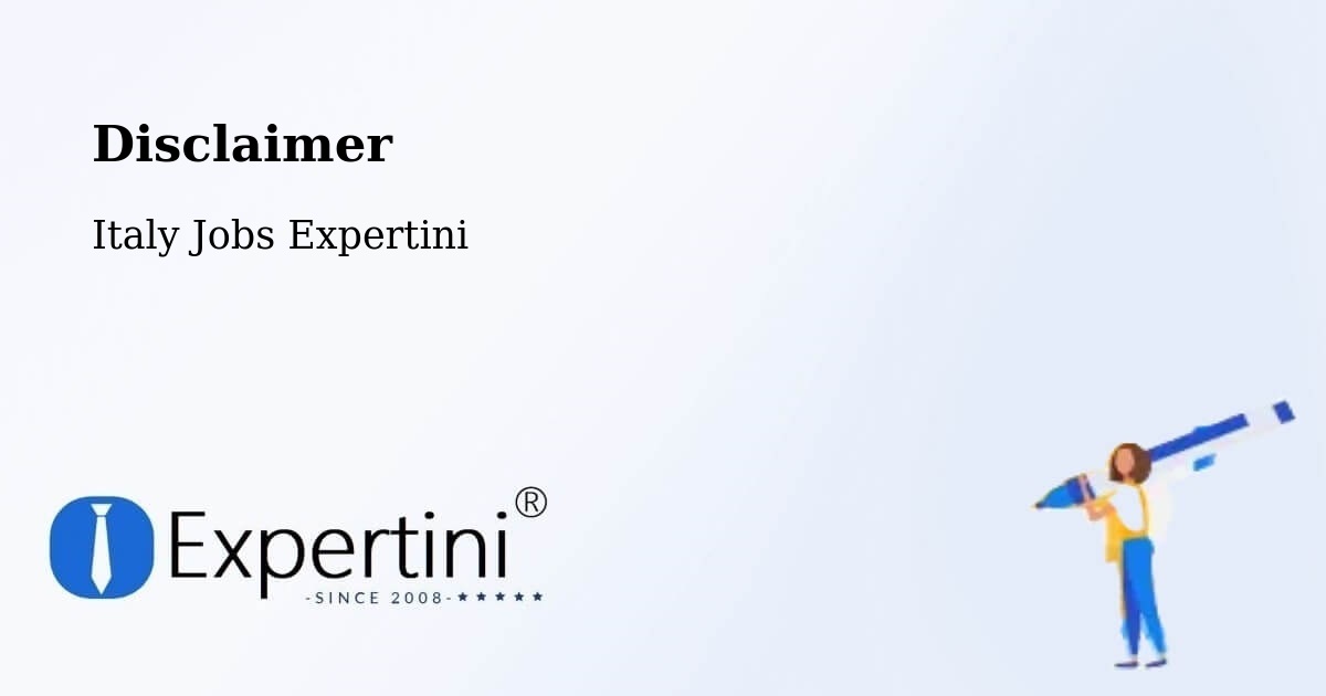 Disclaimer – Caltanissetta - Italy Jobs Expertini